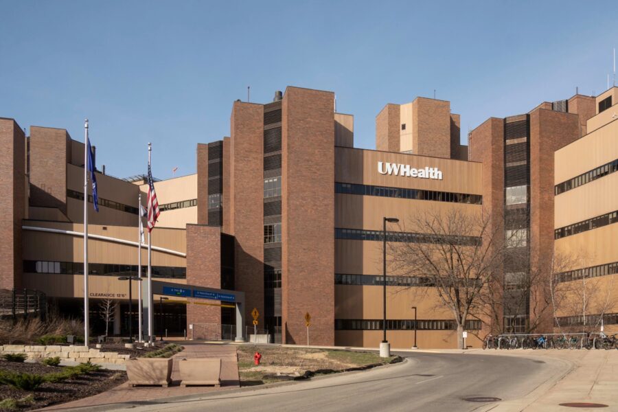 Exterior of UW Health University Hospital